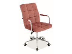 Signal Kancelářská židle Q-022 velvet růžová