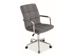Signal Kancelářská židle Q-022 velvet šedá