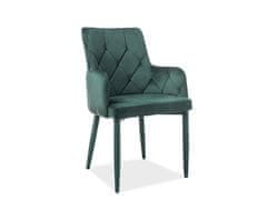 Signal Jídelní židle/křeslo Ricardo velvet zelená