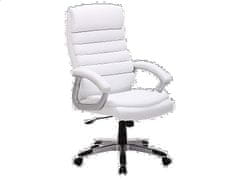 Signal Kancelářská židle Q-087 bílá ekokůže