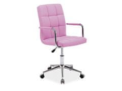 Signal Kancelářská židle Q-022 ekokůže růžová