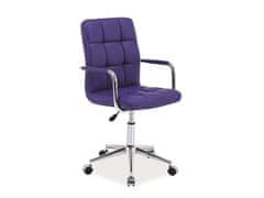 Signal Kancelářská židle Q-022 ekokůže fialová