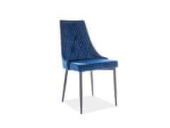 Signal Jídelní židle TRIX B velvet modrá/černé