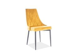 Signal Jídelní židle TRIX B velvet žlutá/černé