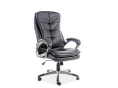 Signal Kancelářská židle Q-270 černá ekokůže