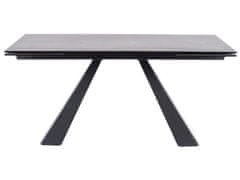 Signal Rozkládací jídelní stůl SALVADORE CERAMIC II 120(180)x80x76 šedý/černý mat