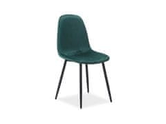 Signal Jídelní židle FOx velvet zelená