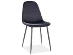 Signal Jídelní židle FOx velvet černá