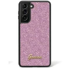 Guess hard silikonový kryt Samsung Galaxy S24 5G purple Glitter Script