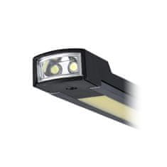 Solight  Multifunkční nabíjecí LED lampa 500lm + 70lm, COB, Li-Ion, USB, černooranžová