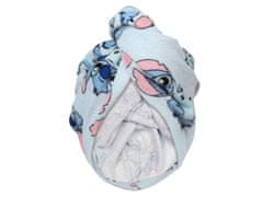 sarcia.eu Stitch Disney Bavlněný turban, modrý ručník na vlasy 