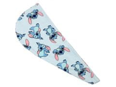 sarcia.eu Stitch Disney Bavlněný turban, modrý ručník na vlasy 