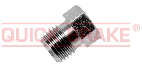 Quick Brake Brzdové šroubení, holendr 3/8" x 24 UNF, na brzdové vedení, délka 14,4 mm