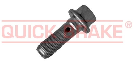 Quick Brake Šroub dutý, upevňovací M10x1, délka 37 mm, tzv. banjo šroub, na brzdy