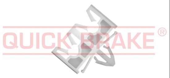 Quick Brake Držák, úchyt brzdového vedení 2 x 3/16" / 5 mm