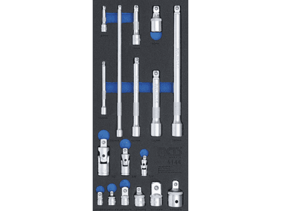 BGS technic BGS Technic BGS 4144 Nástavce, adaptéry a klouby. Sada 17 dílů