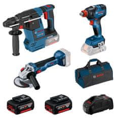 BOSCH Professional kombinovaná sada GBH 18V-26 + GDX 18V-200 + GWS 18V-10 0615990N21