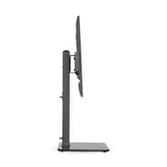 Nedis Pevný stojan na TV stolek | 37 - 70 " | Maximální podporovaná hmotnost obrazovky: 40 kg | Nastavitelné přednastavené výšky | Ocel / Tvrzené sklo | Černá 