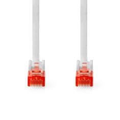 Nedis Síťový kabel CAT6 | RJ45 samec | RJ45 samec | U/UTP | 3,00 m | Kulatý | PVC | Bílá | Označení 