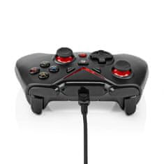 Nedis Gamepad | USB Type-A | Napájení USB | PC | Počet tlačítek: 12 | Délka kabelu: 1,60 m | Černá 