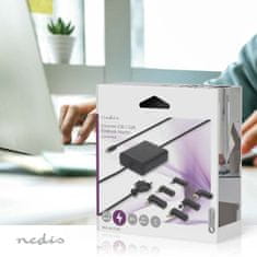 Nedis Adaptér pro notebook | GaN | 65 W | 5 / 9 / 12 / 15 / 20 V DC | 2,4 / 3,0 / 3,25 A | Používá se pro: Notebook / Smartphone / Tablet | Euro / Type-C (CEE 7/16) 