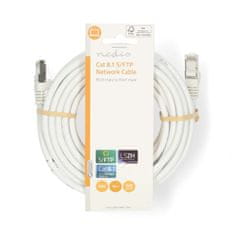 Nedis Síťový kabel Cat 8.1 | S/FTP | RJ45 samec | RJ45 samec | 10,0 m | Kulatý | LSZH | Bílá | Označení 