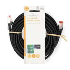 Nedis Síťový kabel CAT6 | RJ45 samec | RJ45 samec | S/FTP | 10,0 m | Kulatý | LSZH | Černá | Označení 