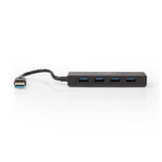 Nedis USB Hub | USB-A samec | USB-A samice | 4 port(y) | USB 3.2 Gen 1 | Napájení USB | 4x USB 