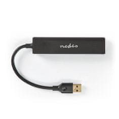 Nedis USB Hub | USB-A samec | USB-A samice | 4 port(y) | USB 3.2 Gen 1 | Napájení USB | 4x USB 