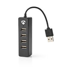 Nedis USB Hub | USB-A samec | 4x USB A samice | 4 port(y) | USB 2.0 | Napájení USB 