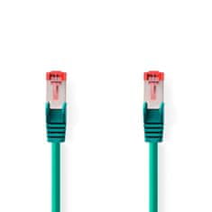 Nedis Síťový kabel CAT6 | RJ45 samec | RJ45 samec | S/FTP | 20,0 m | Kulatý | LSZH | Zelená | Plastikový sáček 