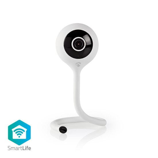 Nedis Vnitřní kamera SmartLife | Wi-Fi | Full HD 1080p | microSD (není součástí dodávky) / Cloud Storage (volitelné) | Se snímačem pohybu | Noční vidění | Bílý