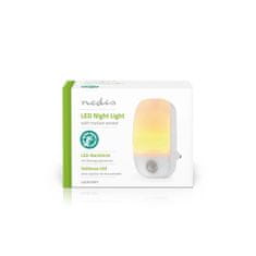 Nedis Plug-In LED noční světlo | Pohybový senzor | 0,55 W | 11 lm | Teplá bílá 