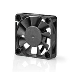 Nedis DC ventilátor | DC | Velikost ventilátoru: 40 mm | 3-pin | 27,9 dBA | Černá 