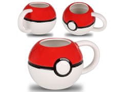 sarcia.eu Pokemon Pokeball Keramický hrnek, červený a bílý 