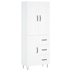 Vidaxl Skříň highboard bílá 69,5 x 34 x 180 cm kompozitní dřevo