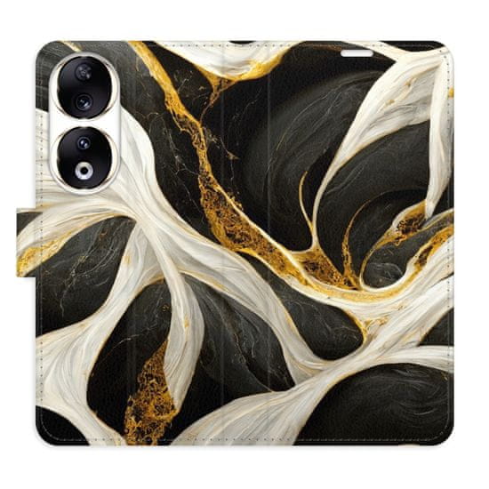 iSaprio Flipové pouzdro - BlackGold Marble pro Honor 90 5G