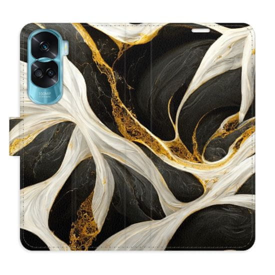 iSaprio Flipové pouzdro - BlackGold Marble pro Honor 90 Lite 5G