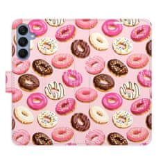 iSaprio Flipové pouzdro - Donuts Pattern 03 pro Samsung Galaxy A25 5G