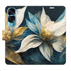 iSaprio Flipové pouzdro - Gold Flowers pro Honor 90 Lite 5G