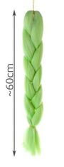 ISO Vlasy kanelové syntetické Copánky ombre, zelená, 10352