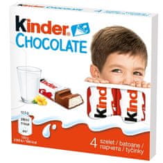 KINDER Kinder Chocolate tyčinky z mléčné čokolády s mléčnou náplní 50g