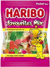 Haribo Haribo Favourites Mix ovocné želé s pěnovými cukrovinkami a příchutí koly 80g