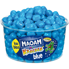 Haribo Maoam Blue Kracher - Žvýkací bonbony s práškovou náplní 1200g (dóza 265ks)