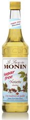 MONIN  Hazelnut light sirup lískový oříšek bez cukru 0,7 L