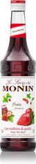 MONIN  Strawberry sirup jahoda 0,7 L