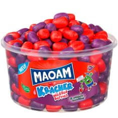 Haribo Maoam Kracher Wild Red Berries - žvýkací bonbony 1200g (dóza 265ks)