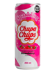 Chupa Chups  sycená limonáda Strawberry zero sugar 250ml