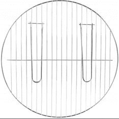 RS  Grilovací rošt ocel 44 x 0,3 cm