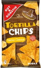 Gut & Gustig G&G Tortilla chips, Nacho se sýrem, 300 g